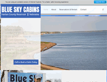 Tablet Screenshot of blueskycabinsatharlan.com
